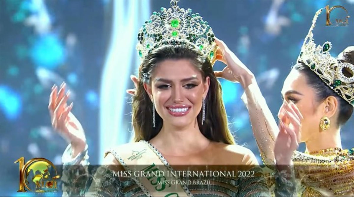 Brasil ganó la corona del Miss Grand International 2022 Mujer