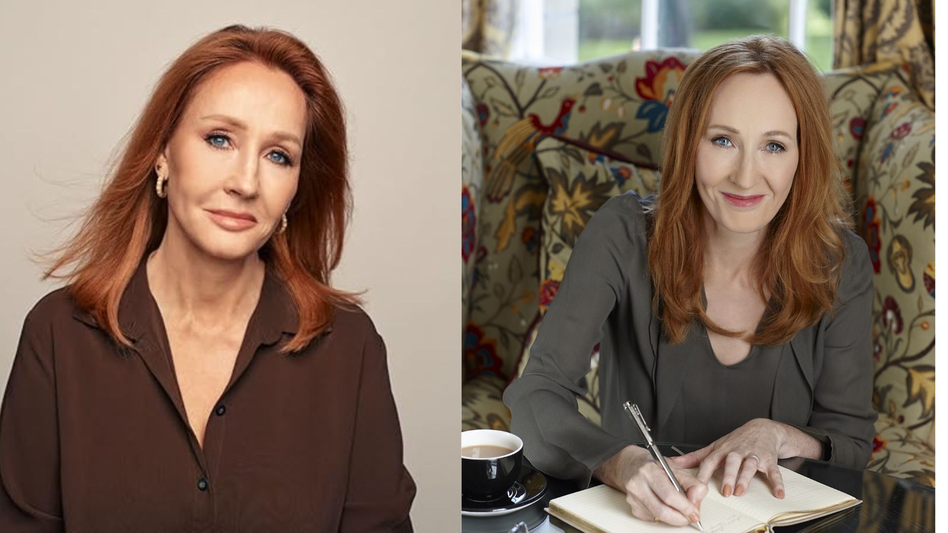 J.K. Rowling, autora de la saga Harry Potter, figura entre las escritoras más influyentes y exitosas a nivel mundial. Foto: Canva edit.