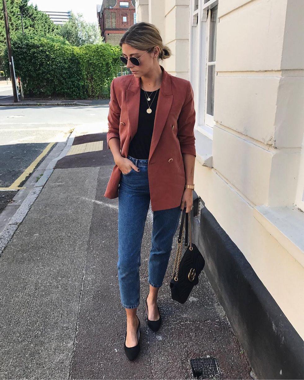 Vestir con shop blazer mujer
