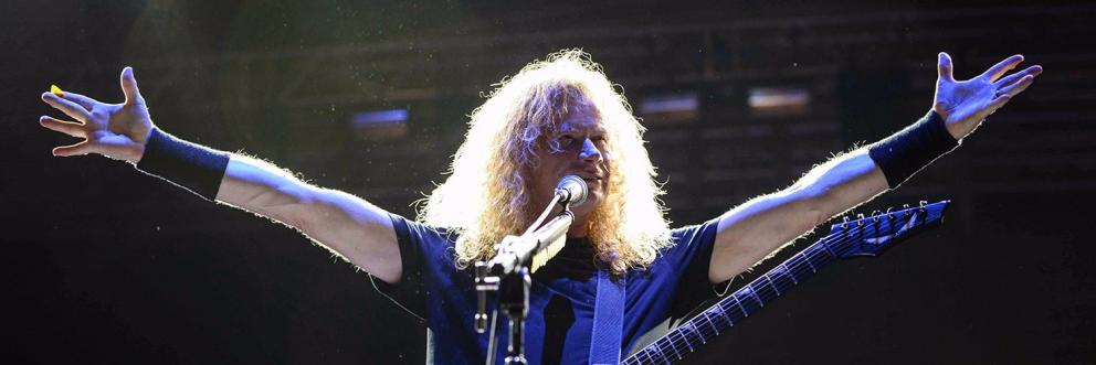 Dave Mustane, líder de la banda Megadeth, anunció que está en tratamiento para combatir el cáncer de garganta