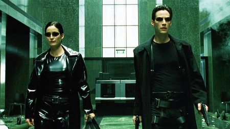 Carrie-Anne Moss y Keanu Reeves